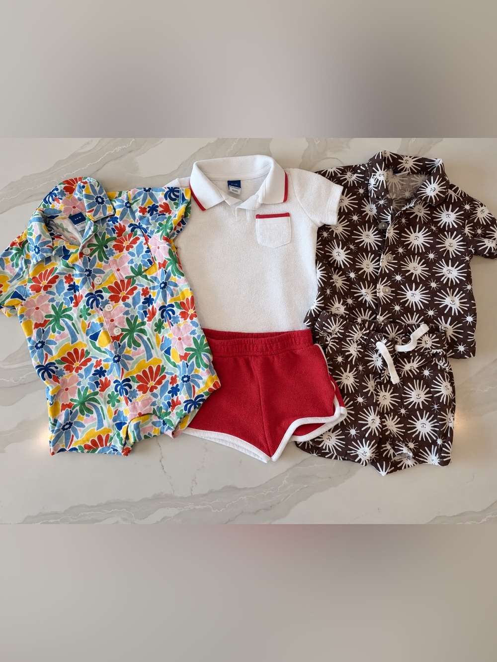 3–6M Old Navy Baby Boy Summer Clothing Bundle – 5 Pieces